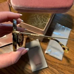 NWT Miu Miu round sunglasses. Comes with all original boxes, duster etc. Miu Miu | Accessories | Nwt Miu Miu Round Sunglasses Comes  main image 4